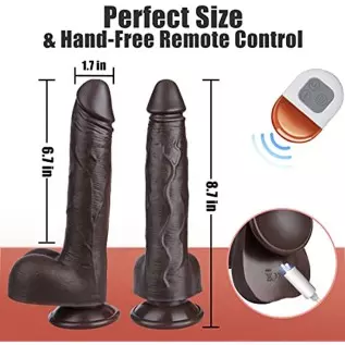 9.2 Inch Thrusting Vibrating Dildo Sex Toys for Women, Realistic Dildos with 3 Thrusting & 5 Vibrations Modes for G Spot Clitora 9.2 Inch Thrusting Vibrating Dildo Sex Toys for Women, Realistic Dildos with 3 Thrusting & 5 Vibrations Modes for G Spot Clitora