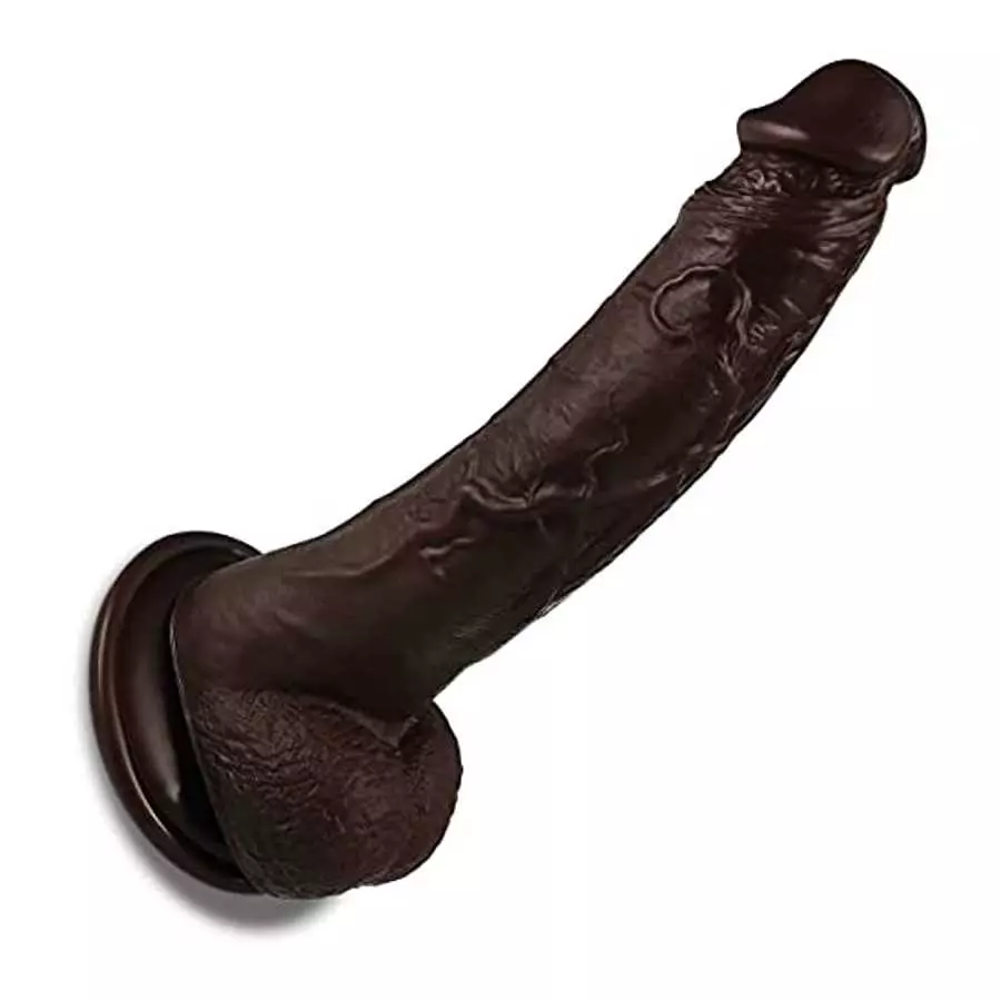 9.1Inch Realistic Dildo for Women,Big Lifelike Penis Dildos with Strong Suction Cup for Hands-Free Play,Brown Black Cock Masturb 9.1Inch Realistic Dildo for Women,Big Lifelike Penis Dildos with Strong Suction Cup for Hands-Free Play,Brown Black Cock Masturb