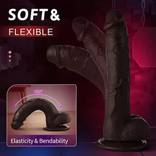9.1Inch Realistic Dildo for Women,Big Lifelike Penis Dildos with Strong Suction Cup for Hands-Free Play,Brown Black Cock Masturb 9.1Inch Realistic Dildo for Women,Big Lifelike Penis Dildos with Strong Suction Cup for Hands-Free Play,Brown Black Cock Masturb