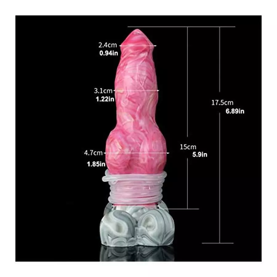 FRRDEI Squirting Realistic Dildo Smaller Size 6.9inch, Ejaculation G Spot Dog Dildo Silicone Animal Dildo Wolf Canine Anal Sex T