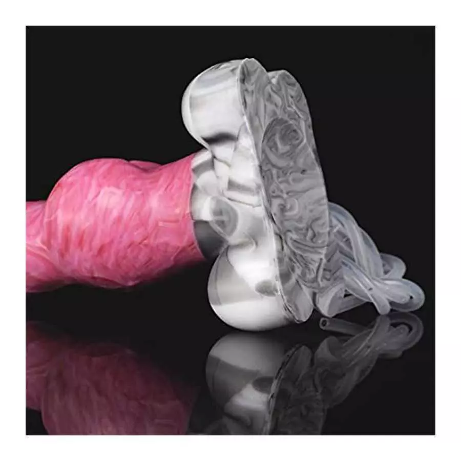 FRRDEI Squirting Realistic Dildo Smaller Size 6.9inch, Ejaculation G Spot Dog Dildo Silicone Animal Dildo Wolf Canine Anal Sex T
