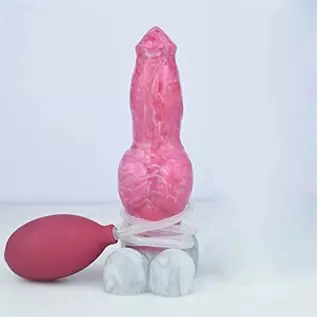 FRRDEI Squirting Realistic Dildo Smaller Size 6.9inch, Ejaculation G Spot Dog Dildo Silicone Animal Dildo Wolf Canine Anal Sex T