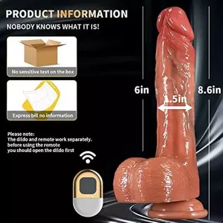 Thrusting Dildo Vibrator Sex Toys for Women, Realistic Dildos Like Real Skin for G-spot Anal Stimulation with 3 Thrusting &5 Vib Thrusting Dildo Vibrator Sex Toys for Women, Realistic Dildos Like Real Skin for G-spot Anal Stimulation with 3 Thrusting &5 Vib