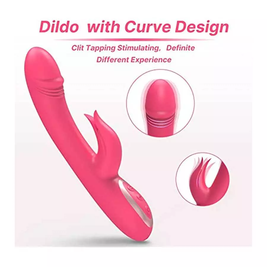 Rabbit Vibrator G Spot Rotating Dildo Vagina Vibrators Clitoral Stimulator, Female Massager with 10 Vibrating 3 Rotating Modes S