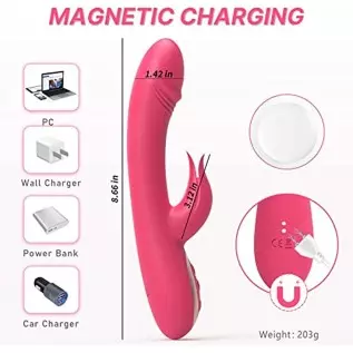 Rabbit Vibrator G Spot Rotating Dildo Vagina Vibrators Clitoral Stimulator, Female Massager with 10 Vibrating 3 Rotating Modes S Rabbit Vibrator G Spot Rotating Dildo Vagina Vibrators Clitoral Stimulator, Female Massager with 10 Vibrating 3 Rotating Modes S