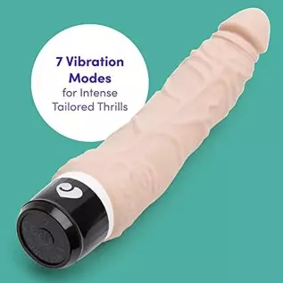 Lovehoney Vibrating Dildo - 6.5 Inch Realistic Dildo - Silicone Multispeed Vibrator for Women - Waterproof - Flesh Pink
