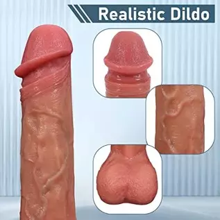 DILDOBRO Realistic Dildo 9 Inch Dildos for Hands-Free Play Silicone Dildo Anal Dildo Sex Toys with Suction Cup Dildos for Women