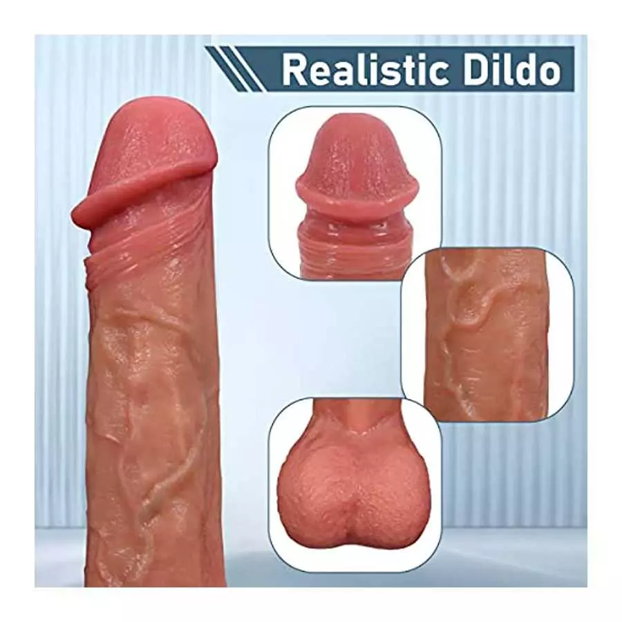 DILDOBRO Realistic Dildo 9 Inch Dildos for Hands-Free Play Silicone Dildo Anal Dildo Sex Toys with Suction Cup Dildos for Women