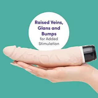 Lovehoney Vibrating Dildo - 6.5 Inch Realistic Dildo - Silicone Multispeed Vibrator for Women - Waterproof - Flesh Pink