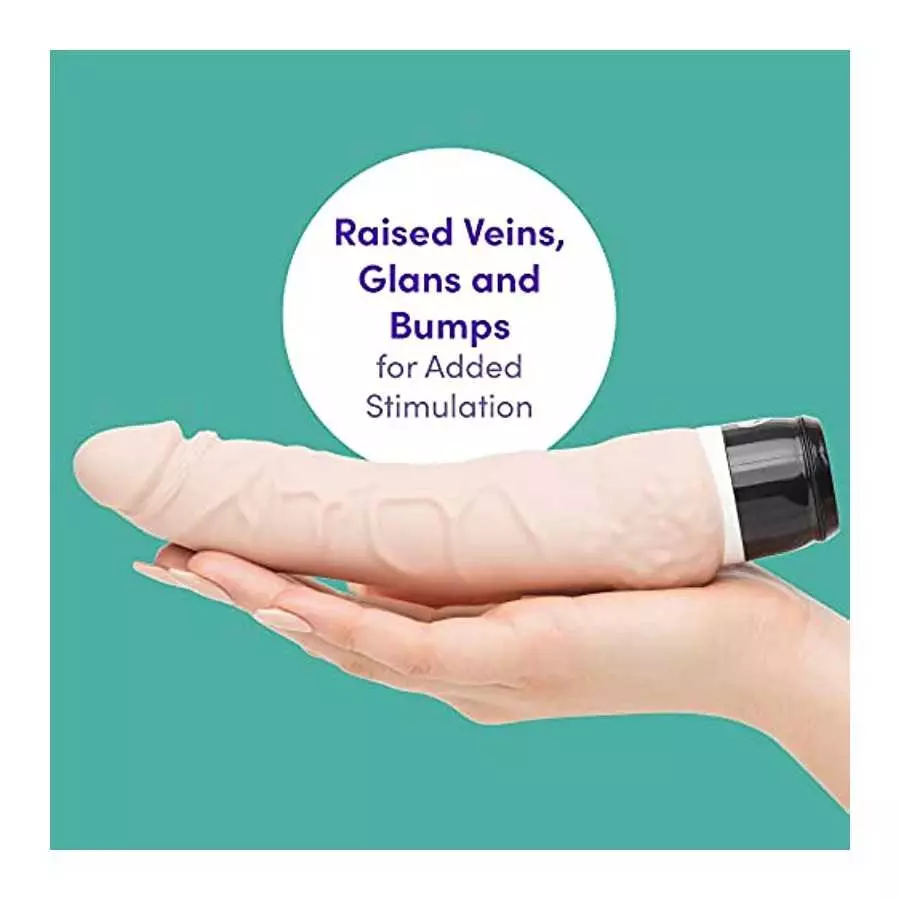 Lovehoney Vibrating Dildo - 6.5 Inch Realistic Dildo - Silicone Multispeed Vibrator for Women - Waterproof - Flesh Pink