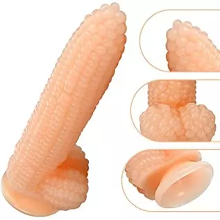 Romi Vegetable Dildo, Adult Sex Toy Big Penis Cock with Suction Cup Big Bumps G Spot Stimulate