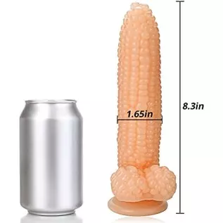 Romi Vegetable Dildo, Adult Sex Toy Big Penis Cock with Suction Cup Big Bumps G Spot Stimulate