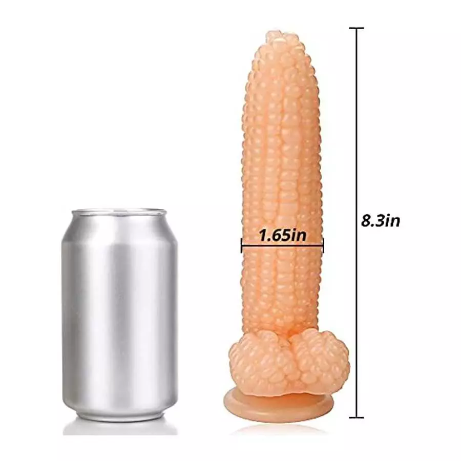 Romi Vegetable Dildo, Adult Sex Toy Big Penis Cock with Suction Cup Big Bumps G Spot Stimulate