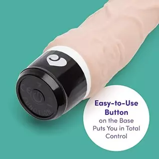 Lovehoney Vibrating Dildo - 6.5 Inch Realistic Dildo - Silicone Multispeed Vibrator for Women - Waterproof - Flesh Pink