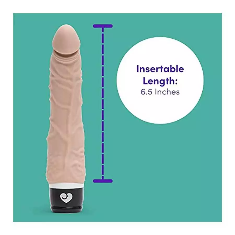 Lovehoney Vibrating Dildo - 6.5 Inch Realistic Dildo - Silicone Multispeed Vibrator for Women - Waterproof - Flesh Pink