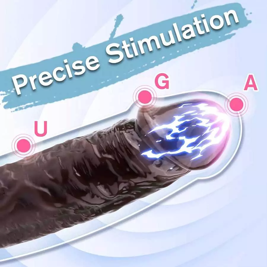 Luminous Realistic G-spot Dildos for Women - 7 Inch Jelly Penis Dong with Lifelike Glans Veins Testicles & Hands-Free Suction Cu