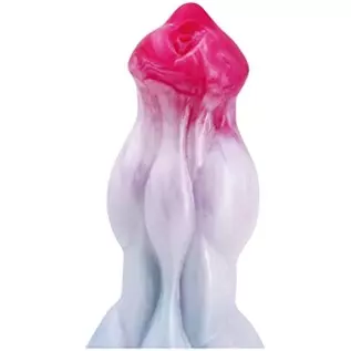 9 inch Realistic Squirting Dog Silicone Dildo with Knots, Thick Dragon Dildo Suction Cup Anal Plug Toys for Women Men and Couple