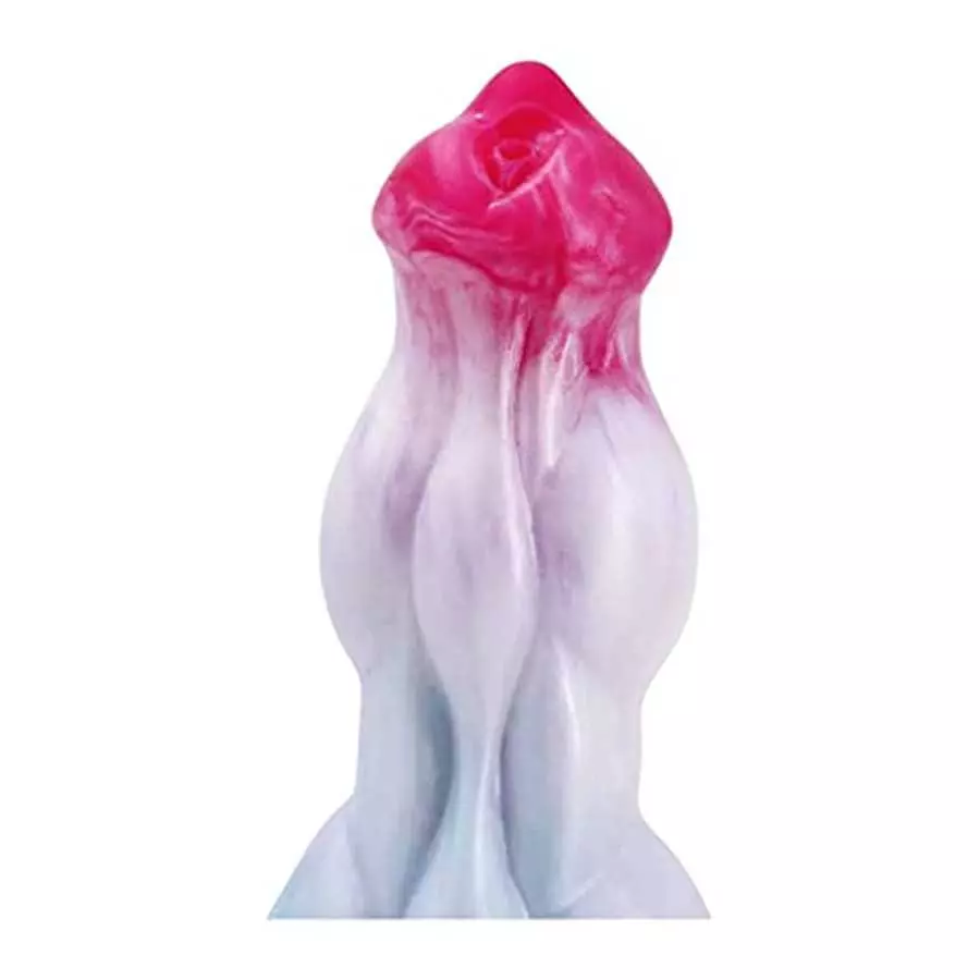 9 inch Realistic Squirting Dog Silicone Dildo with Knots, Thick Dragon Dildo Suction Cup Anal Plug Toys for Women Men and Couple