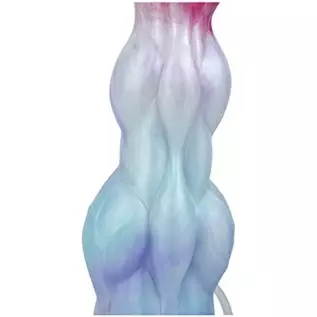 9 inch Realistic Squirting Dog Silicone Dildo with Knots, Thick Dragon Dildo Suction Cup Anal Plug Toys for Women Men and Couple
