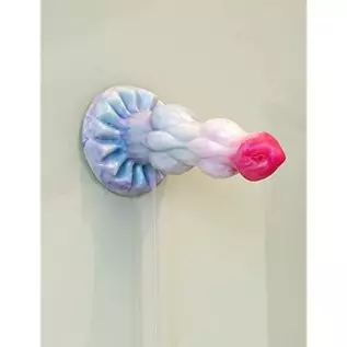 9 inch Realistic Squirting Dog Silicone Dildo with Knots, Thick Dragon Dildo Suction Cup Anal Plug Toys for Women Men and Couple