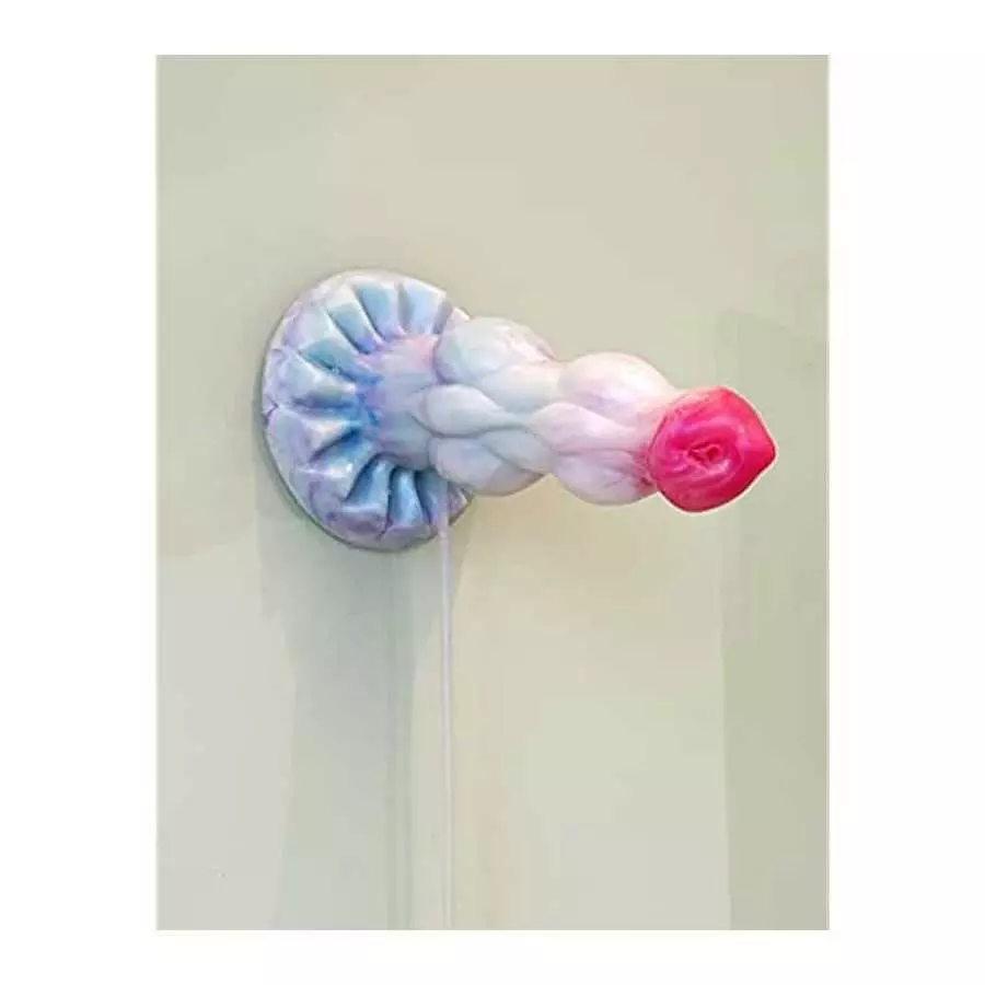 9 inch Realistic Squirting Dog Silicone Dildo with Knots, Thick Dragon Dildo Suction Cup Anal Plug Toys for Women Men and Couple