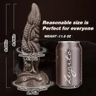 8.1in Monster Realistic Dildo with Strong Suction Cup, Leyuto Basilisk Silicone Dildo Flexible Dragon Anal Dildos for Women & Me