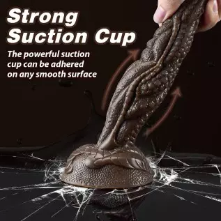 8.1in Monster Realistic Dildo with Strong Suction Cup, Leyuto Basilisk Silicone Dildo Flexible Dragon Anal Dildos for Women & Me