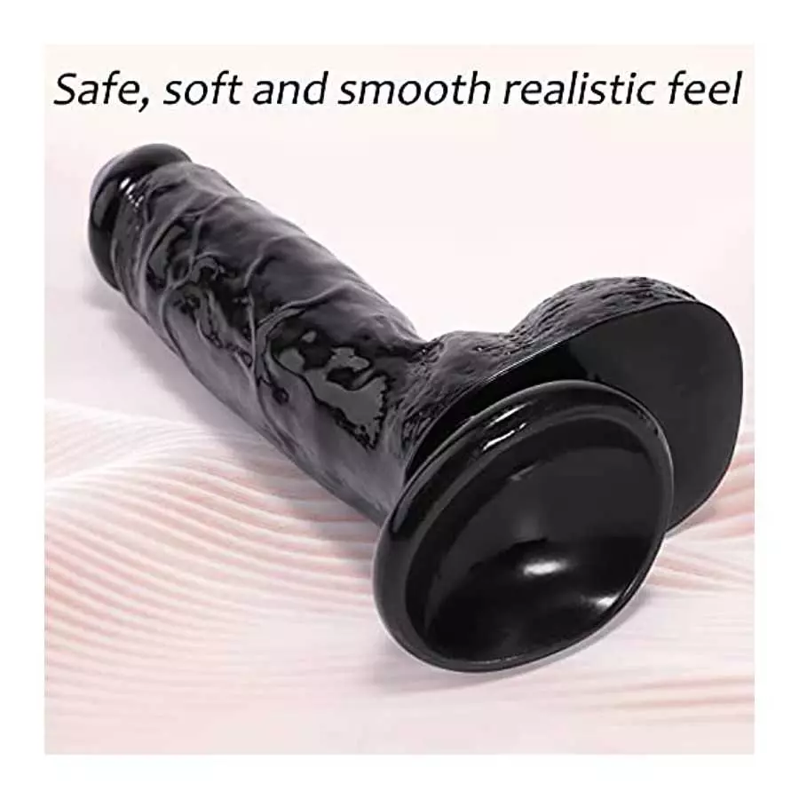 8.8 Inch Realistic Dildo for Women, G-spot Dildo with Ultra Veined for Vagina Stimulation, Harness Compatible Dildo Adult Sex To