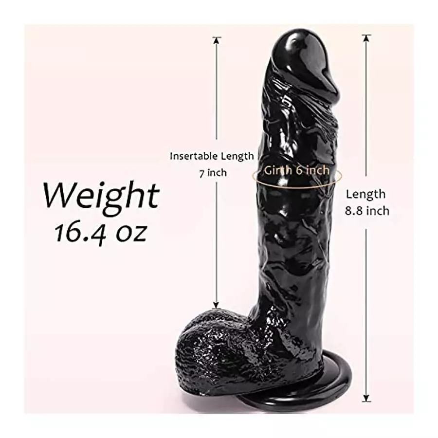 8.8 Inch Realistic Dildo for Women, G-spot Dildo with Ultra Veined for Vagina Stimulation, Harness Compatible Dildo Adult Sex To