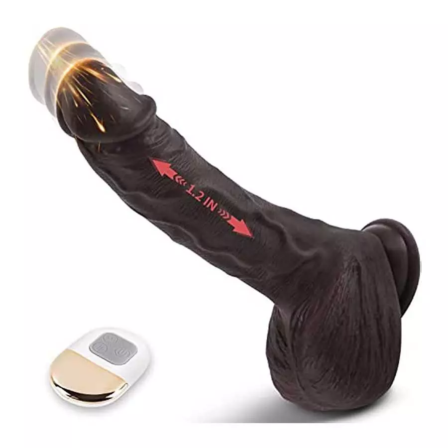 8.8" Thrusting Dildo Vibrator for Women-Huge Realistic Vibrating Dildo with 3 Powerful Thrusting & 5 Vibration, Silicone Penis G 8.8" Thrusting Dildo Vibrator for Women-Huge Realistic Vibrating Dildo with 3 Powerful Thrusting & 5 Vibration, Silicone Penis G
