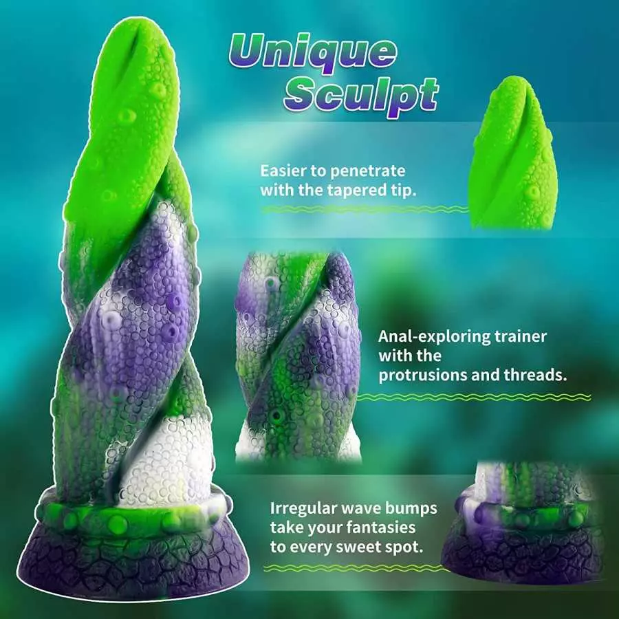 8.26" Silicone Realistic Dragon Dildo for Women, Fantasy Huge Bad Dragon Dildos Sex Toys, Big Dildo with Strong Suction Cup, Adu
