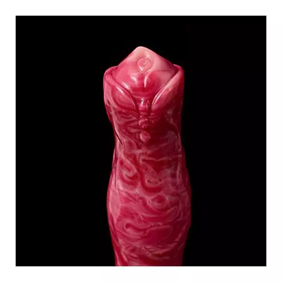Realistic Dog Dildo with Knot, 8.26 inches Anal Dildo Pink Silicone Adult Toy Lifelike Animal Dildo for Women and Men Gay Lesbia