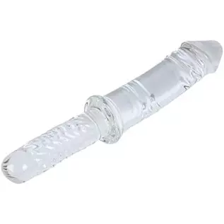 Aptitan 11.4" Large Clear Glass Dildo Crystal Penis Glass Pleasure Wand Female Masturbator Sex Toy for Women