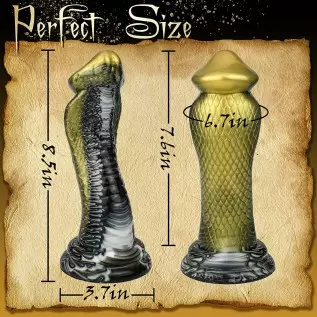 Realistic Dildo Thick Fantasy Silicone Dildo with Suction Cup for Hands-Free Play, Monster Dragon Dildo Animal Anal Plug for Pro