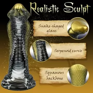 Realistic Dildo Thick Fantasy Silicone Dildo with Suction Cup for Hands-Free Play, Monster Dragon Dildo Animal Anal Plug for Pro