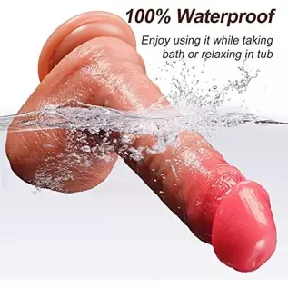 Lifelike Huge Realistic Silicone Dildo,Body-Safe Material Hands-Free Dildo with Strong Suction Cup,7.7 Inch Soft Realistic Penis