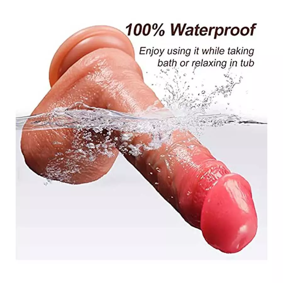 Lifelike Huge Realistic Silicone Dildo,Body-Safe Material Hands-Free Dildo with Strong Suction Cup,7.7 Inch Soft Realistic Penis