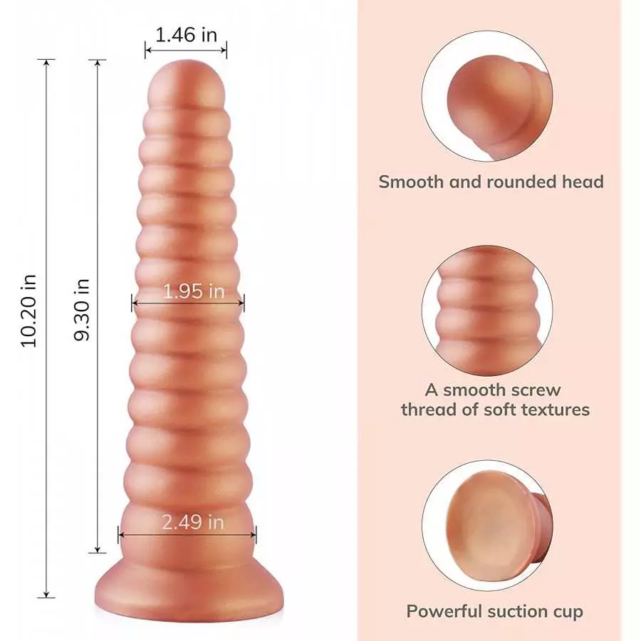 Realistic Dildo, Hismith 10.30 inch Silicone Dildo with Suction Cup, Flexible Dildo, Adult Sex Toy for Women and Man