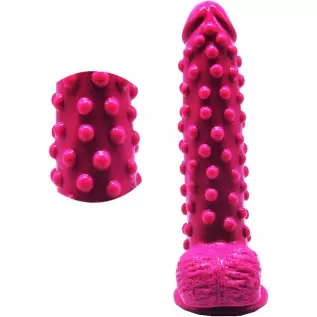 FAAK Silicone Bumpy Style Dildo G-Spot Novelties Female Masturbator Soft Flexible Adult Toy Dildo with Suction Base Waterproof