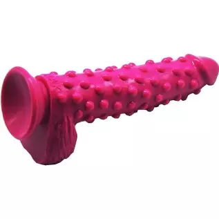 FAAK Silicone Bumpy Style Dildo G-Spot Novelties Female Masturbator Soft Flexible Adult Toy Dildo with Suction Base Waterproof