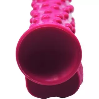 FAAK Silicone Bumpy Style Dildo G-Spot Novelties Female Masturbator Soft Flexible Adult Toy Dildo with Suction Base Waterproof