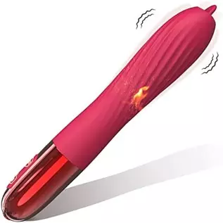 Bullet Vibrator Sex Toys for Women,G Spot Vibrator Clitoral Stimulator 10 Vibration Pattern Licking Vibrating Tongue Rose Toy,Di