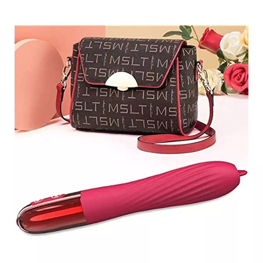 Bullet Vibrator Sex Toys for Women,G Spot Vibrator Clitoral Stimulator 10 Vibration Pattern Licking Vibrating Tongue Rose Toy,Di