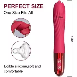 Bullet Vibrator Sex Toys for Women,G Spot Vibrator Clitoral Stimulator 10 Vibration Pattern Licking Vibrating Tongue Rose Toy,Di Bullet Vibrator Sex Toys for Women,G Spot Vibrator Clitoral Stimulator 10 Vibration Pattern Licking Vibrating Tongue Rose Toy,Di