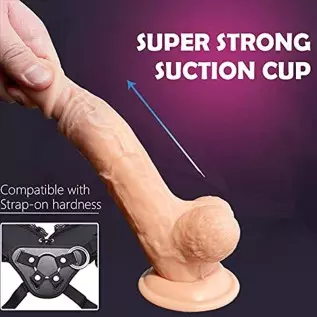 Rotating Realistic Dildo Vibrator with Suction Cup,SHIJI Liquid Silicone Vibrating Dildo with 10 Speeds & Boost Mode,8 Inch G Sp