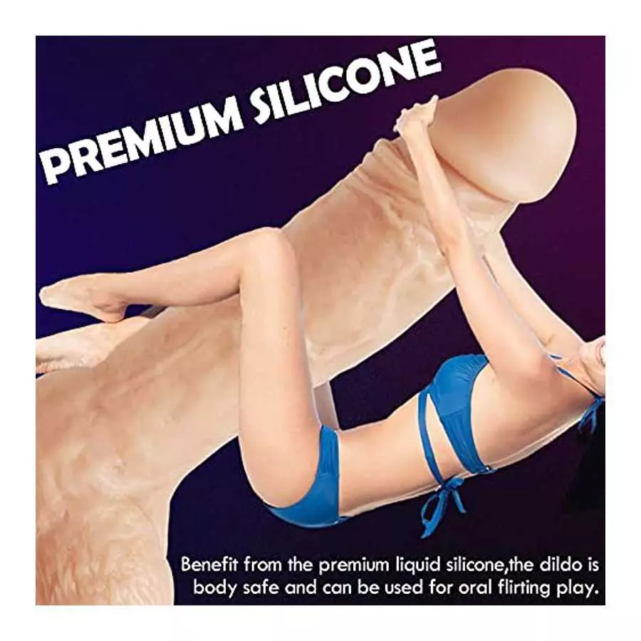 Rotating Realistic Dildo Vibrator with Suction Cup,SHIJI Liquid Silicone Vibrating Dildo with 10 Speeds & Boost Mode,8 Inch G Sp