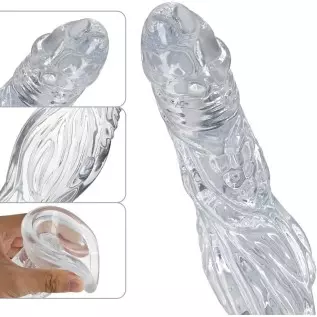 FST Transparent Dildo Vaginal G-spot Massage Adult Toy Prostate Intense Stimulation Anal Plug Novel Alien Beast Penis Shape Sex FST Transparent Dildo Vaginal G-spot Massage Adult Toy Prostate Intense Stimulation Anal Plug Novel Alien Beast Penis Shape Sex