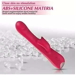 Thrusting Dildo Rabbit Vibrator for Women, Vibrator Adult Sensory Toys G Spot Sex Toy with 10 Telescopic & 10 Tongue Licking Mod