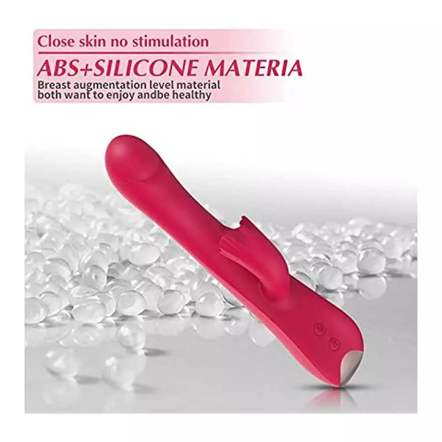 Thrusting Dildo Rabbit Vibrator for Women, Vibrator Adult Sensory Toys G Spot Sex Toy with 10 Telescopic & 10 Tongue Licking Mod