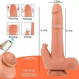 8 Inch Thrusting Dildo Vibrator Sex Toy for Couple Realistic Vibrating Dildo Fake Penis with Suction Cup Heated Dildo APP Remote 8 Inch Thrusting Dildo Vibrator Sex Toy for Couple Realistic Vibrating Dildo Fake Penis with Suction Cup Heated Dildo APP Remote